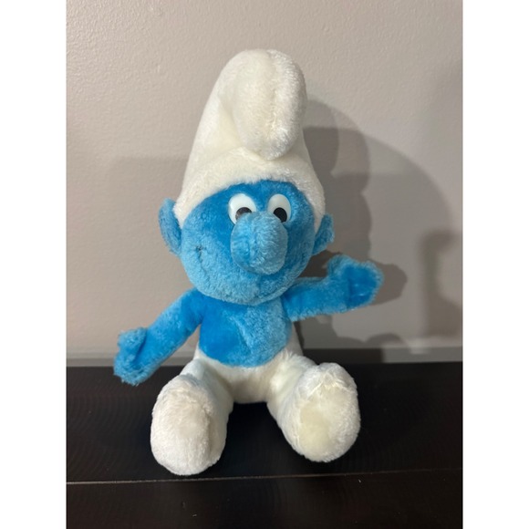 Wallace Berrie & Co. Other - Vintage 1979 Smurf Plush Wallace Berrie & Co Blue White Stuffed Toy Peyo 70s